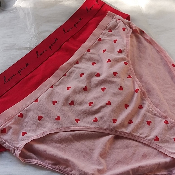 NWT Pink Bundle Hearts & Red Pantie Sz XL - Picture 4 of 4